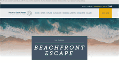 Desktop Screenshot of pacificedgehotel.com